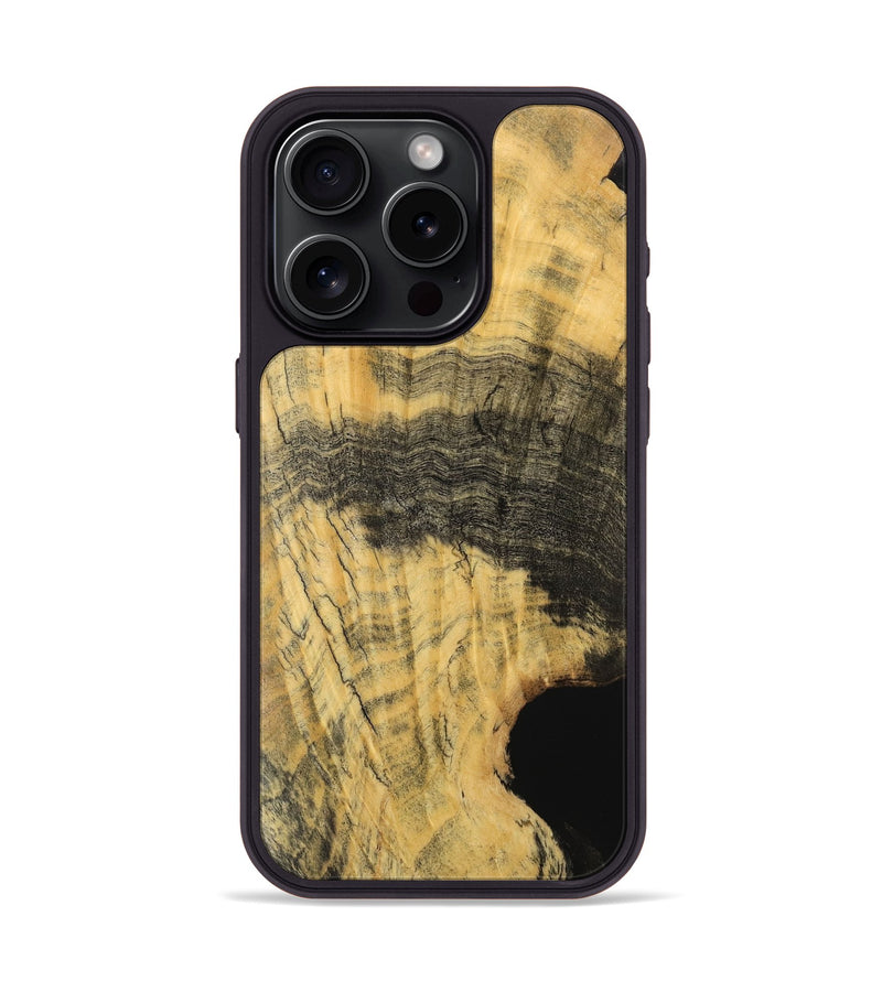 iPhone 15 Pro Wood Phone Case - Mindy (Wood Burl, 741965)