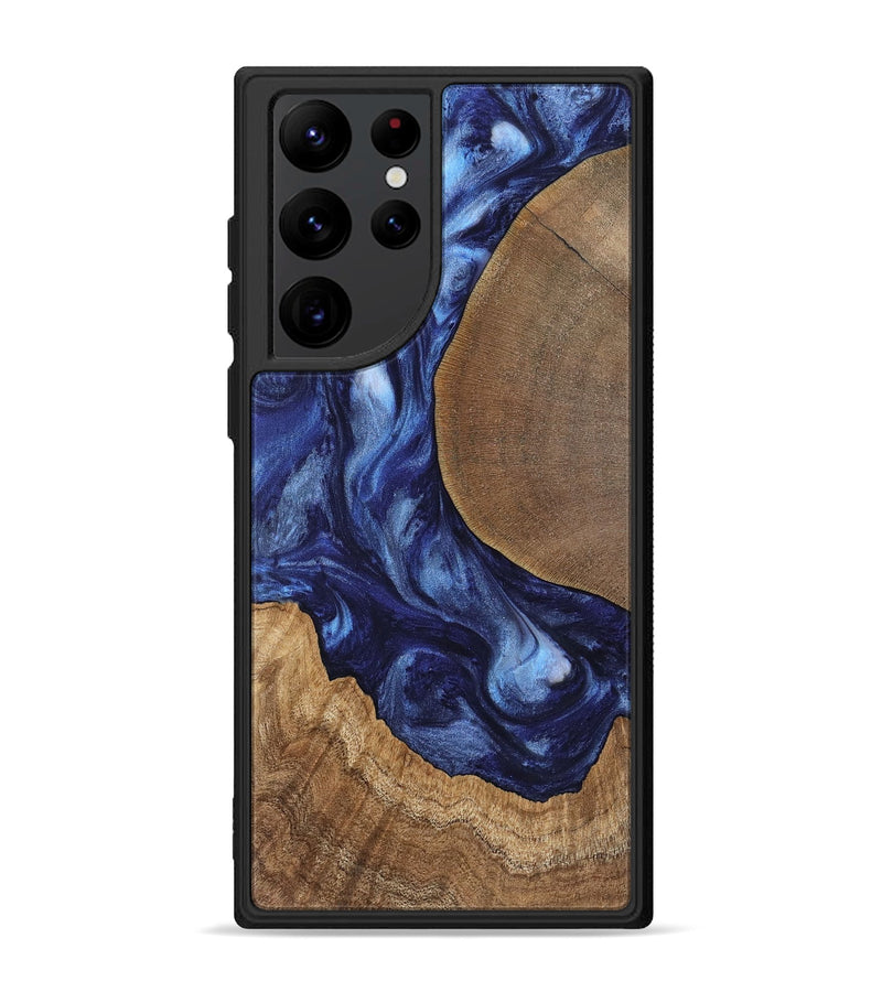 Galaxy S22 Ultra Wood Phone Case - Amado (Blue, 741972)