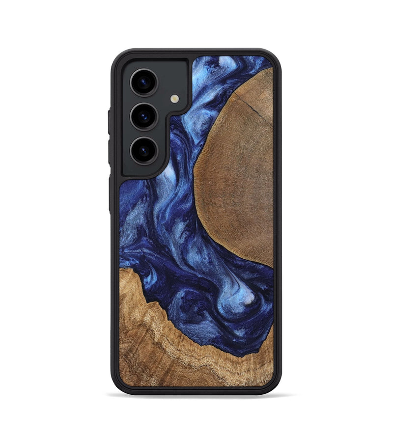 Galaxy S24 Wood Phone Case - Amado (Blue, 741972)