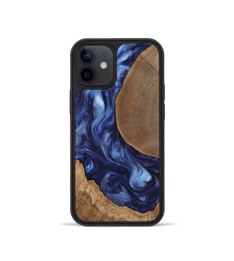 iPhone 12 mini Wood Phone Case - Amado (Blue, 741972)