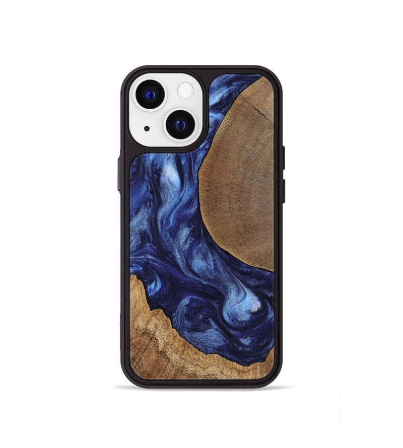 iPhone 13 mini Wood Phone Case - Amado (Blue, 741972)