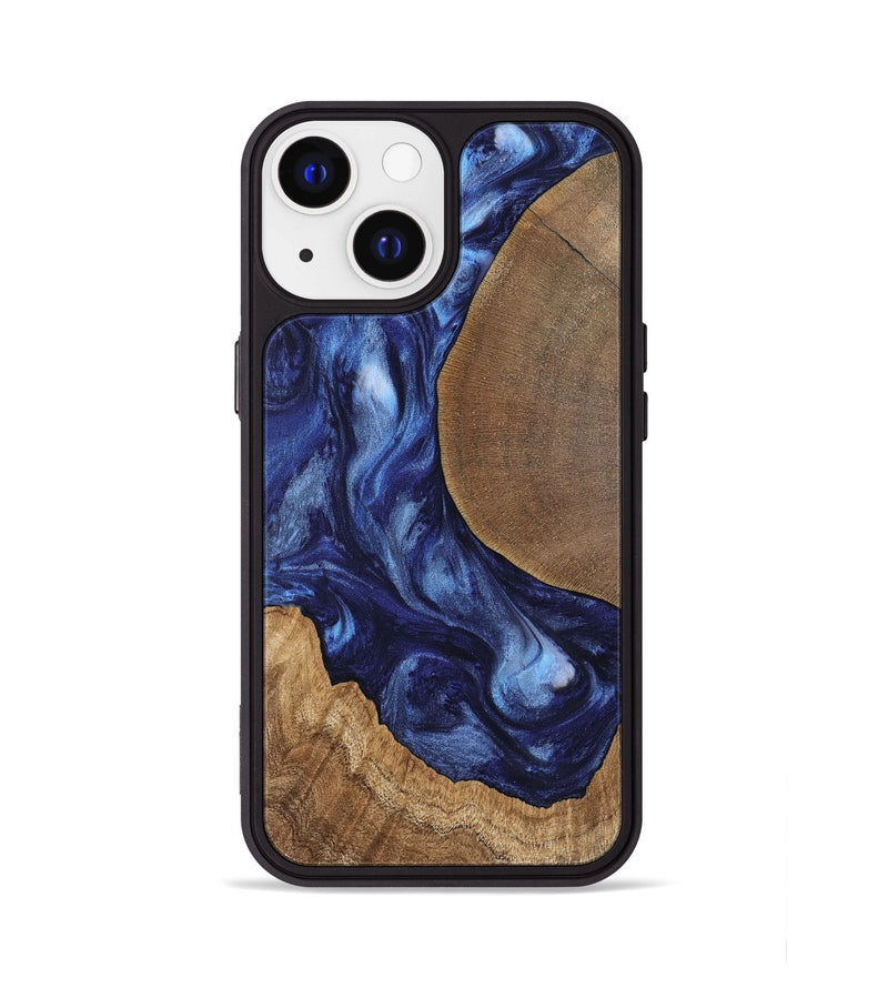 iPhone 13 Wood Phone Case - Amado (Blue, 741972)