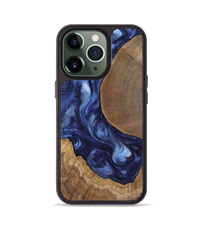 iPhone 13 Pro Wood Phone Case - Amado (Blue, 741972)