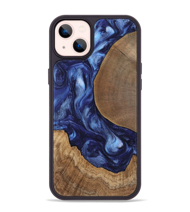 iPhone 14 Plus Wood Phone Case - Amado (Blue, 741972)