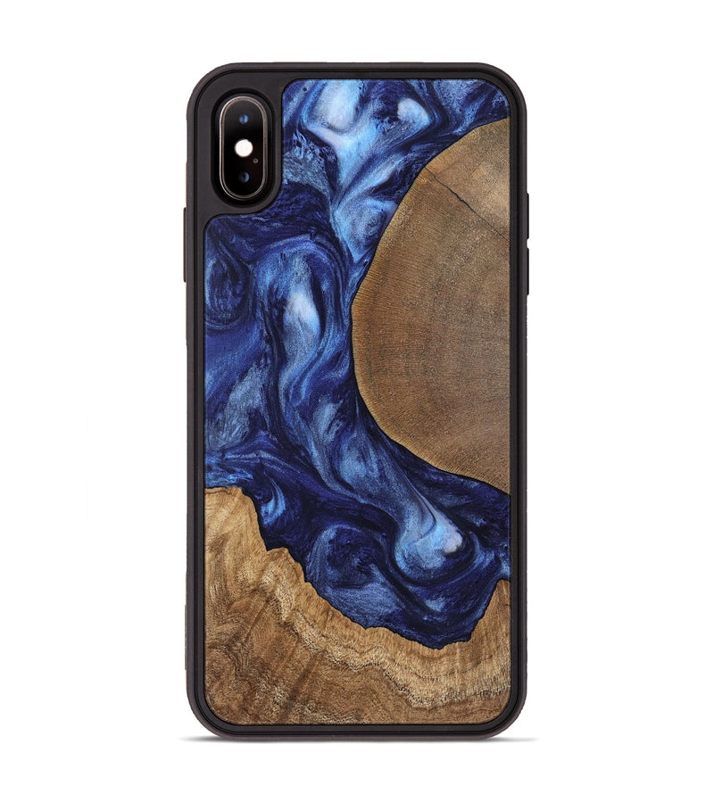 iPhone Xs Max Wood Phone Case - Amado (Blue, 741972)