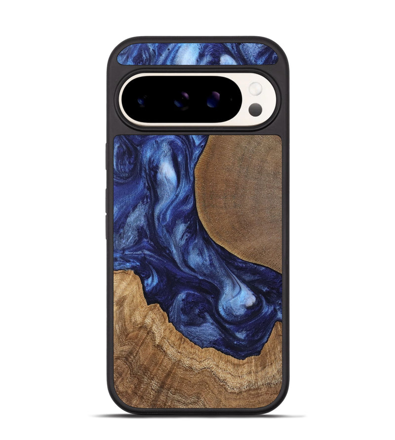 Pixel 9 Pro Wood Phone Case - Amado (Blue, 741972)