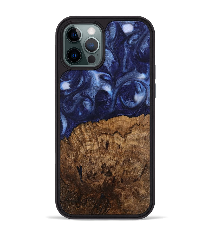 iPhone 12 Pro Max Wood Phone Case - Gretel (Blue, 741973)