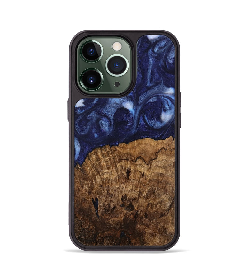 iPhone 13 Pro Wood Phone Case - Gretel (Blue, 741973)