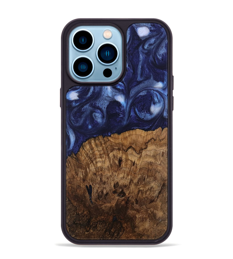 iPhone 14 Pro Max Wood Phone Case - Gretel (Blue, 741973)