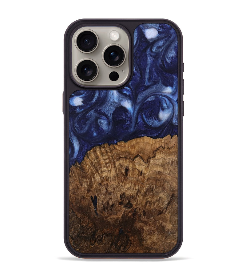 iPhone 15 Pro Max Wood Phone Case - Gretel (Blue, 741973)