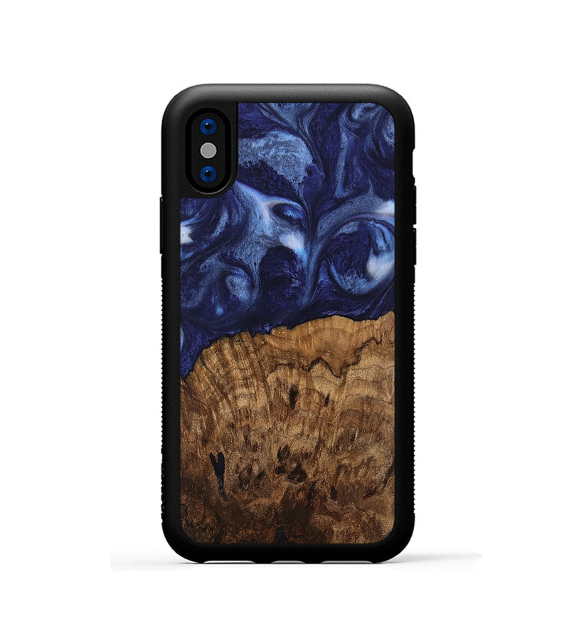 iPhone Xs Wood Phone Case - Gretel (Blue, 741973)