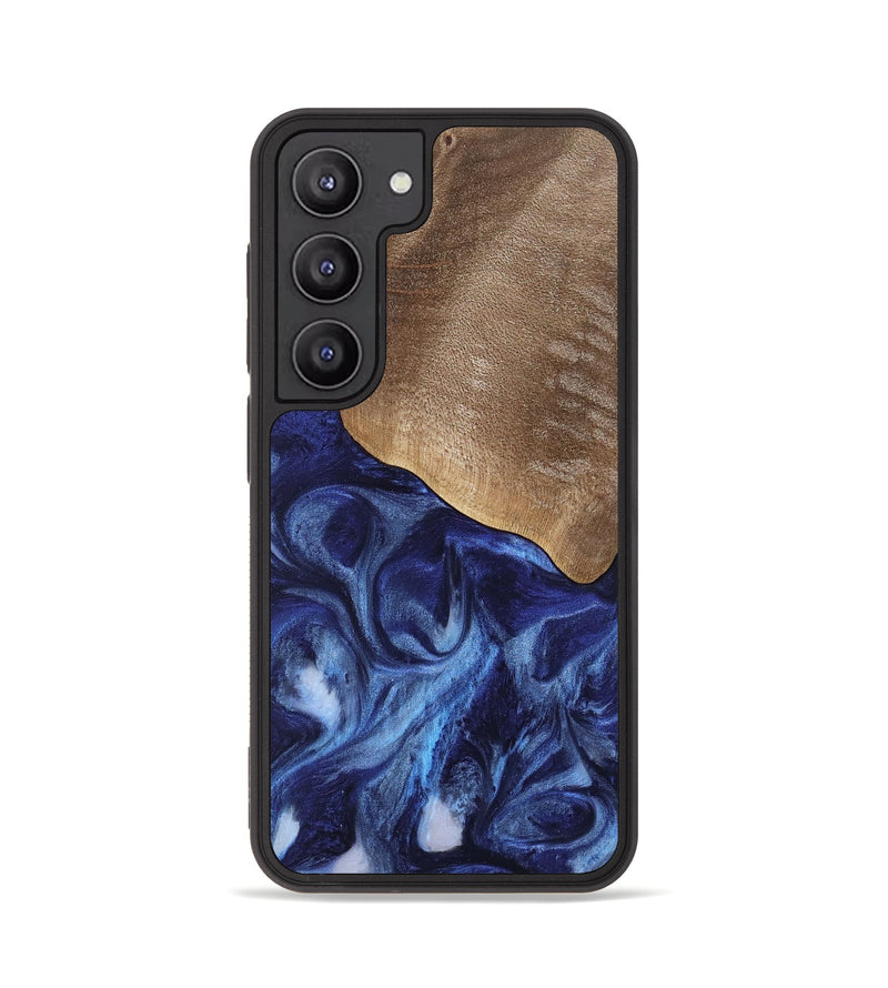 Galaxy S23 Wood Phone Case - Kouji (Blue, 741974)