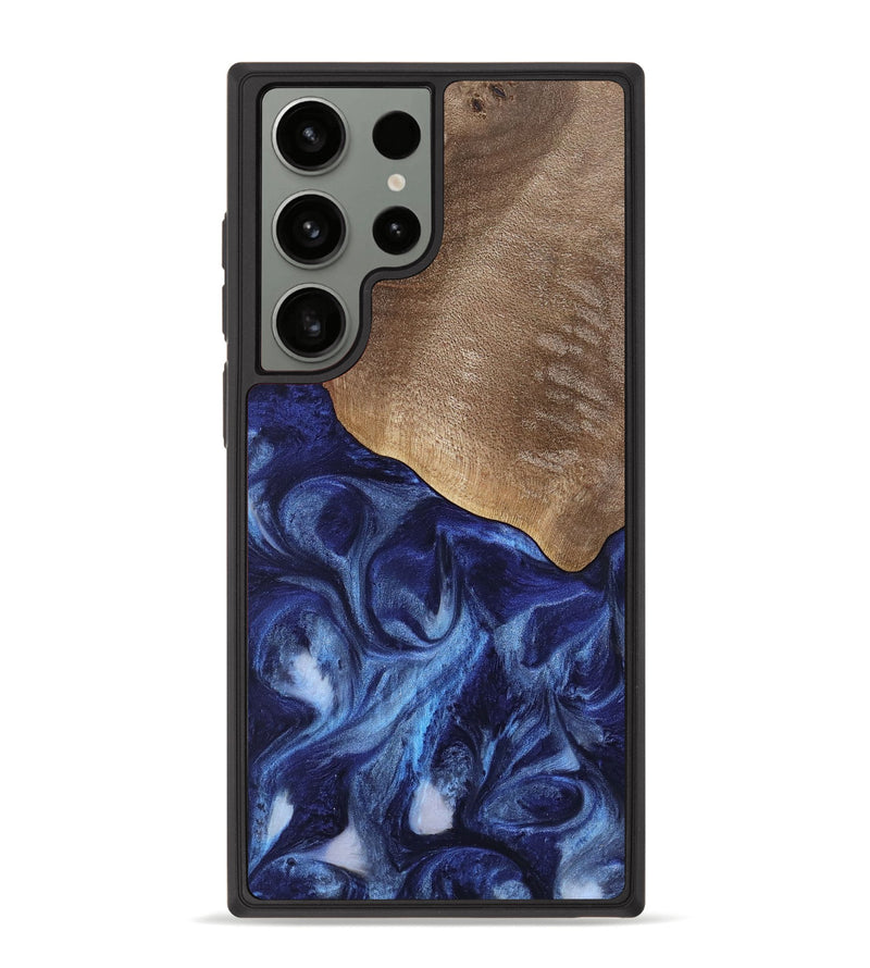 Galaxy S23 Ultra Wood Phone Case - Kouji (Blue, 741974)