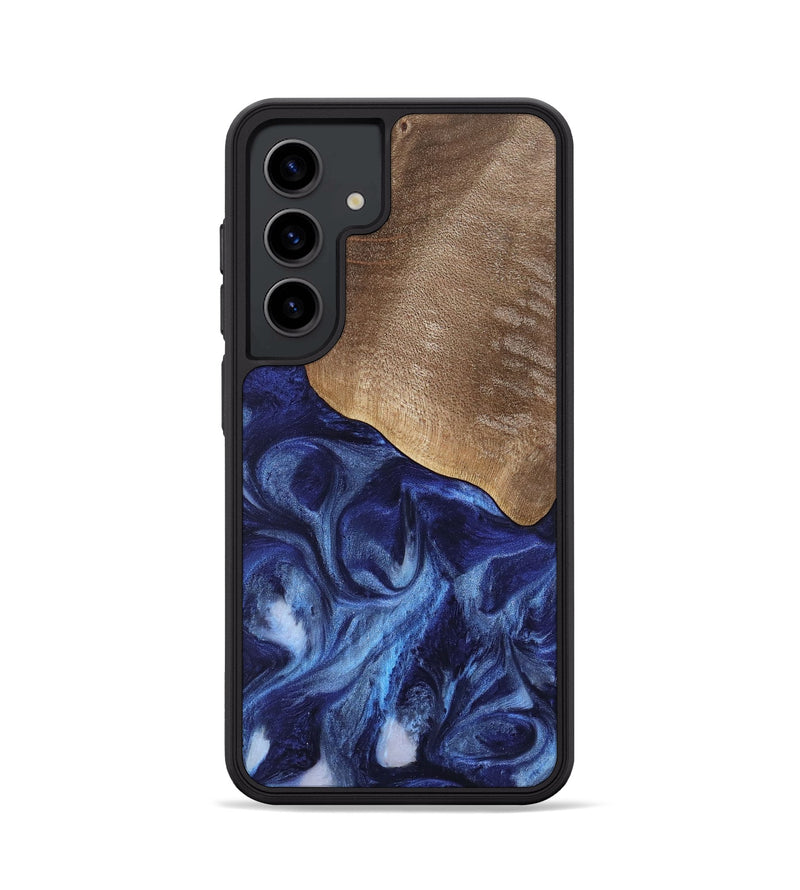 Galaxy S24 Wood Phone Case - Kouji (Blue, 741974)