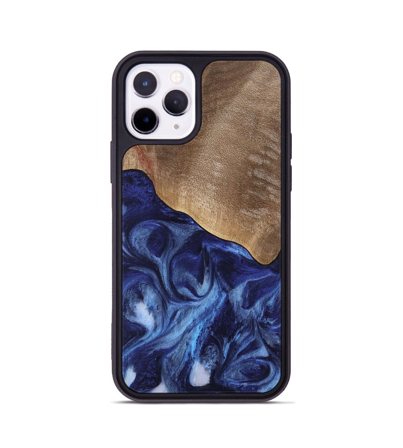 iPhone 11 Pro Wood Phone Case - Kouji (Blue, 741974)