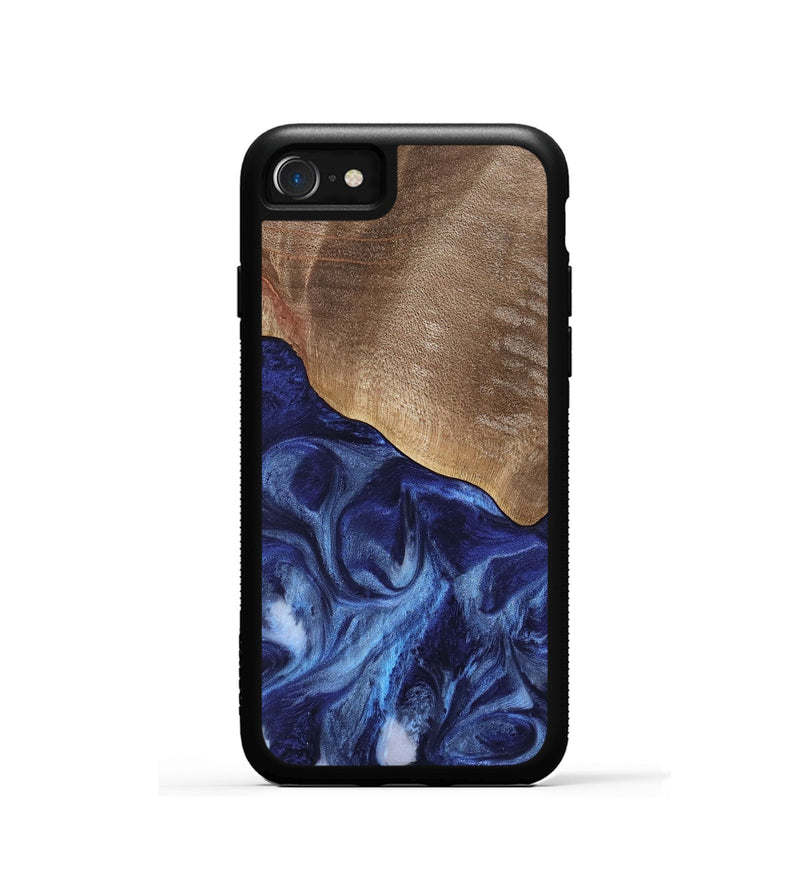 iPhone SE Wood Phone Case - Kouji (Blue, 741974)