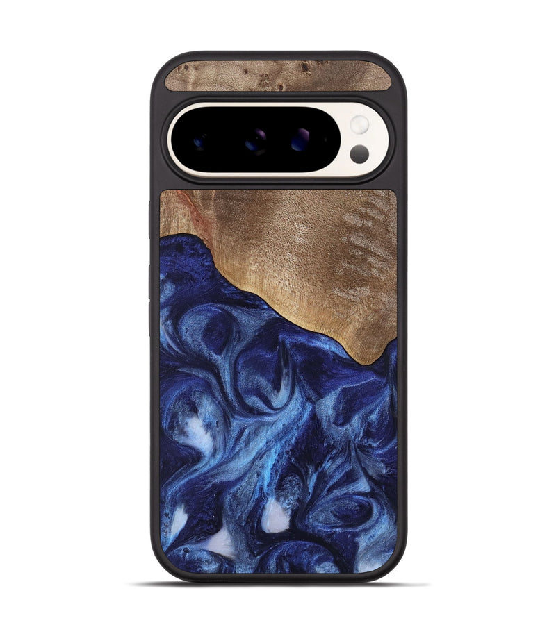 Pixel 9 Pro Wood Phone Case - Kouji (Blue, 741974)