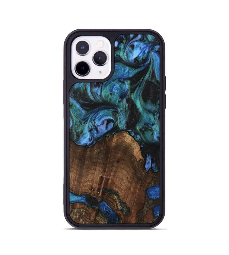 iPhone 11 Pro Wood Phone Case - Brynn (Blue, 741975)