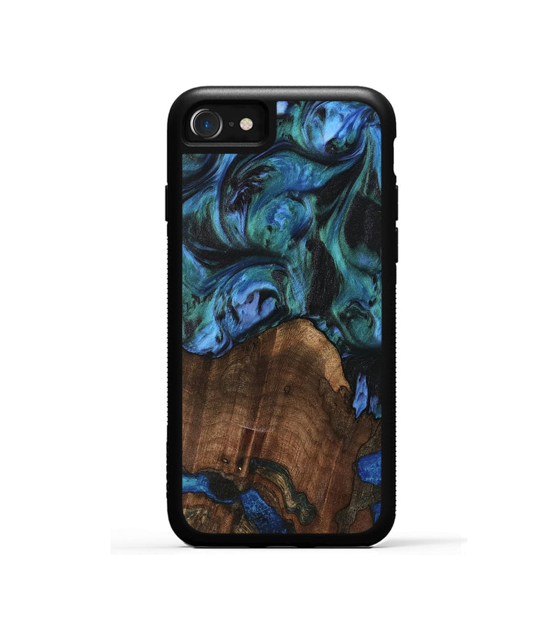 iPhone SE Wood Phone Case - Brynn (Blue, 741975)