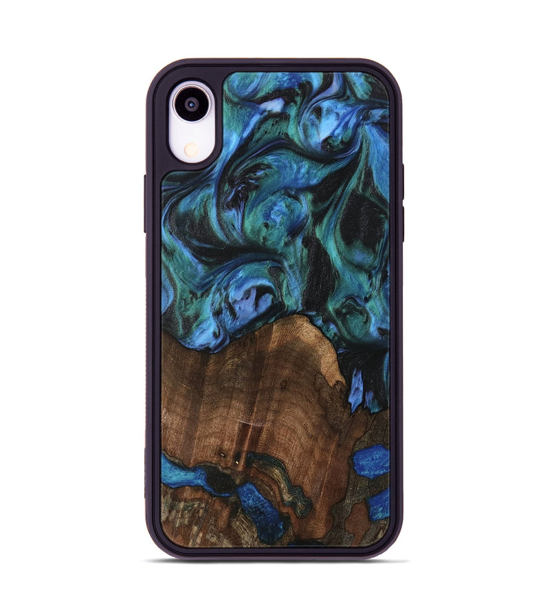 iPhone Xr Wood Phone Case - Brynn (Blue, 741975)