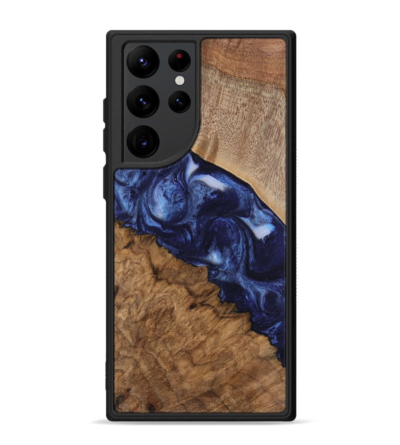 Galaxy S22 Ultra Wood Phone Case - Thea (Blue, 741977)