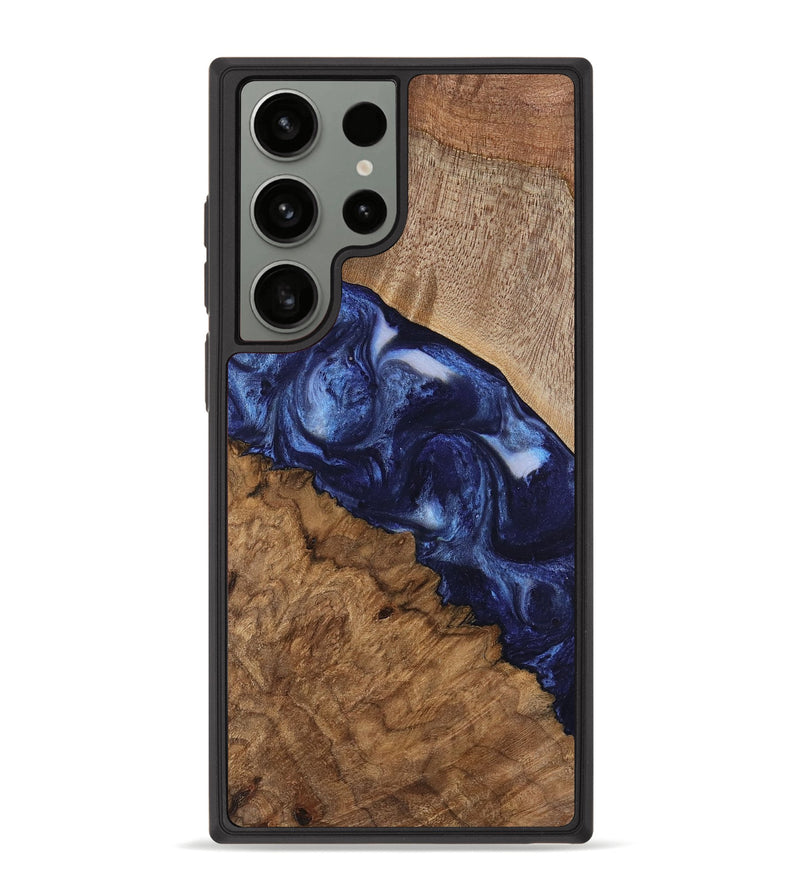 Galaxy S23 Ultra Wood Phone Case - Thea (Blue, 741977)