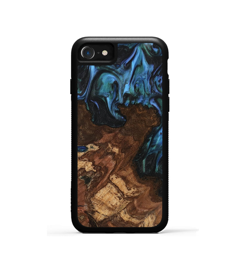 iPhone SE Wood Phone Case - Paulien (Blue, 741978)