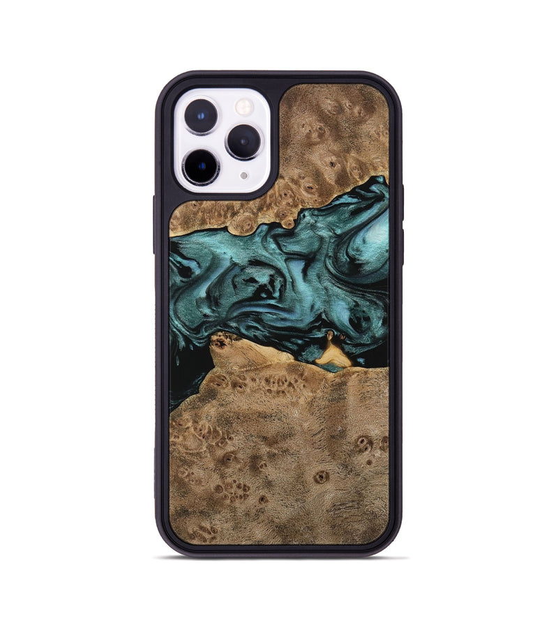 iPhone 11 Pro Wood Phone Case - Kyrstin (Green, 741979)