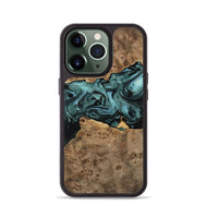 iPhone 13 Pro Wood Phone Case - Kyrstin (Green, 741979)