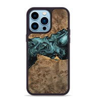 iPhone 14 Pro Max Wood Phone Case - Kyrstin (Green, 741979)