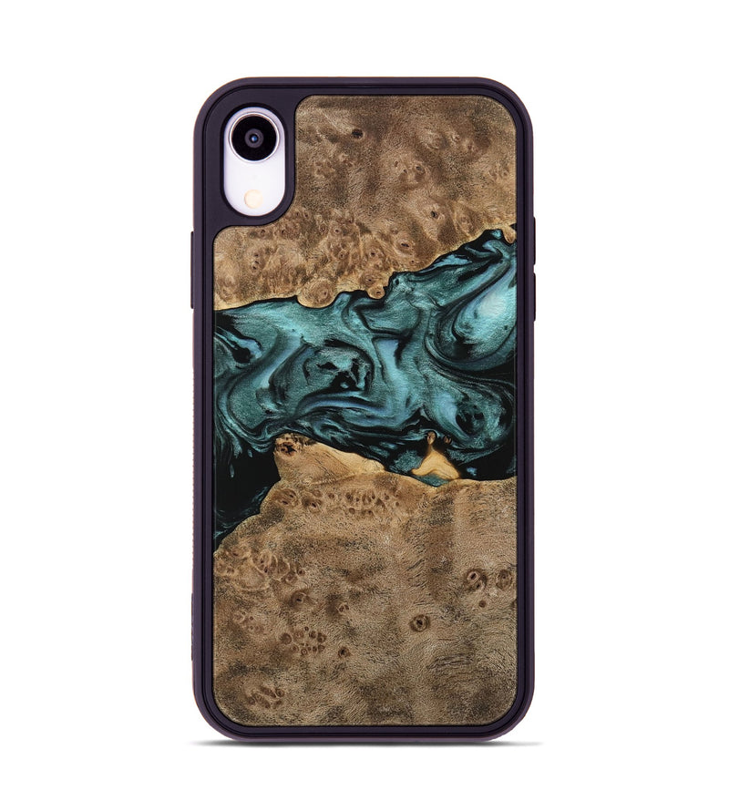 iPhone Xr Wood Phone Case - Kyrstin (Green, 741979)