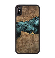 iPhone Xs Max Wood Phone Case - Kyrstin (Green, 741979)