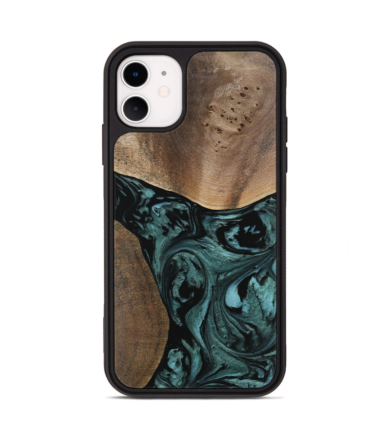 iPhone 11 Wood Phone Case - Elba (Green, 741980)