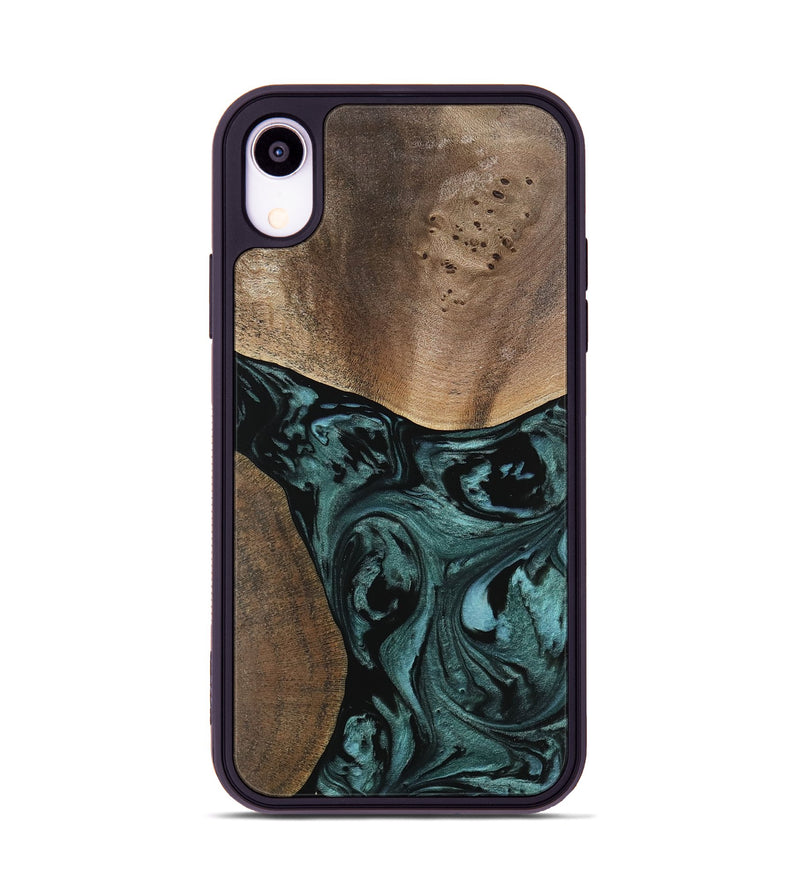 iPhone Xr Wood Phone Case - Elba (Green, 741980)