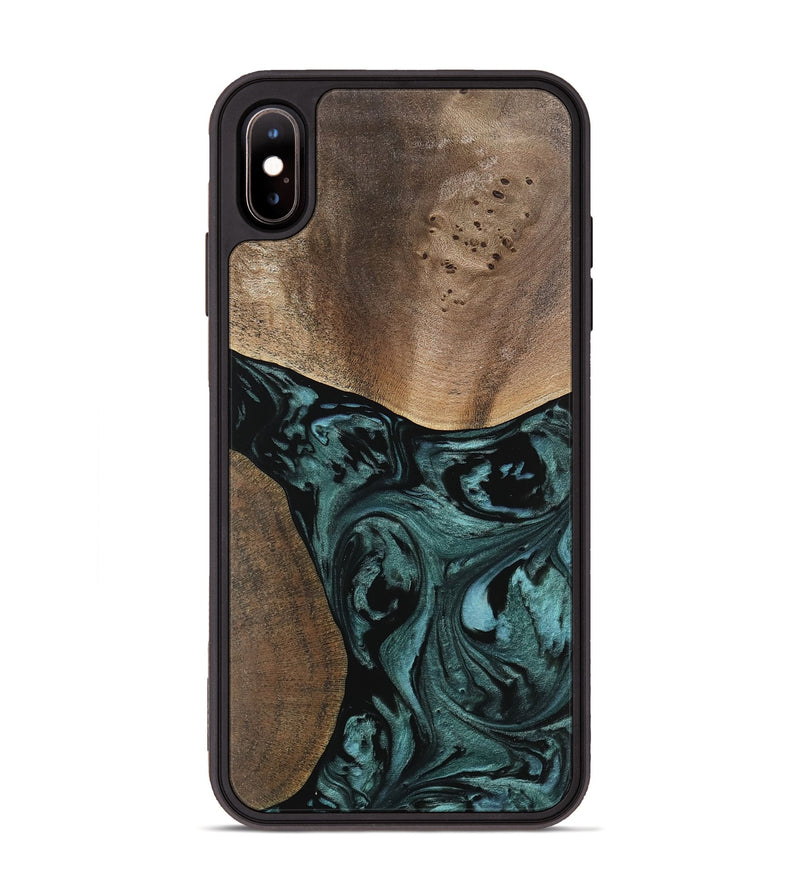 iPhone Xs Max Wood Phone Case - Elba (Green, 741980)