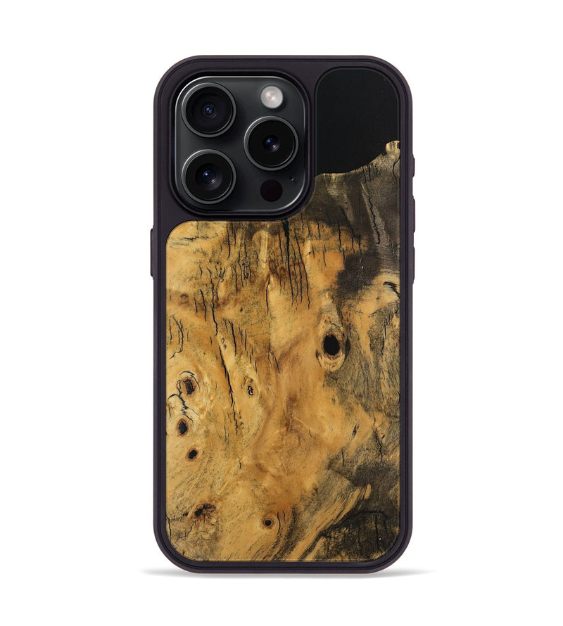 iPhone 15 Pro Wood Phone Case - Kirt (Wood Burl, 741981)