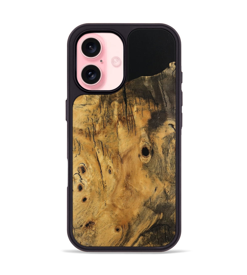 iPhone 16 Wood Phone Case - Kirt (Wood Burl, 741981)