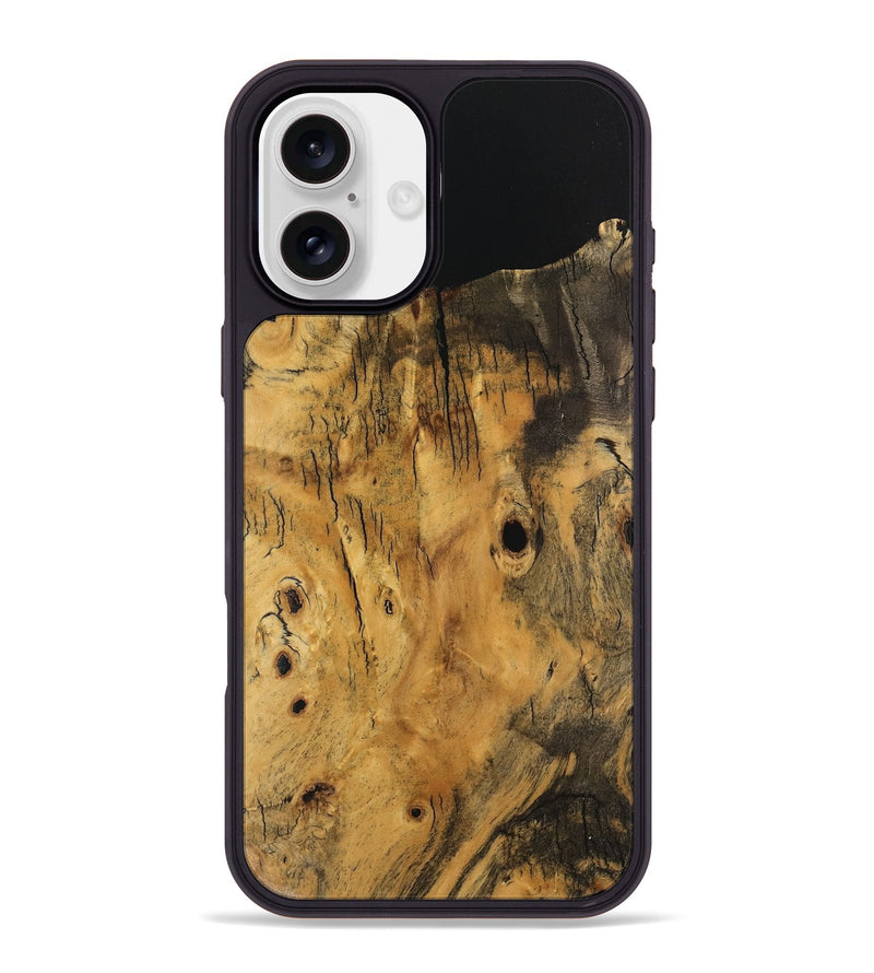 iPhone 16 Plus Wood Phone Case - Kirt (Wood Burl, 741981)