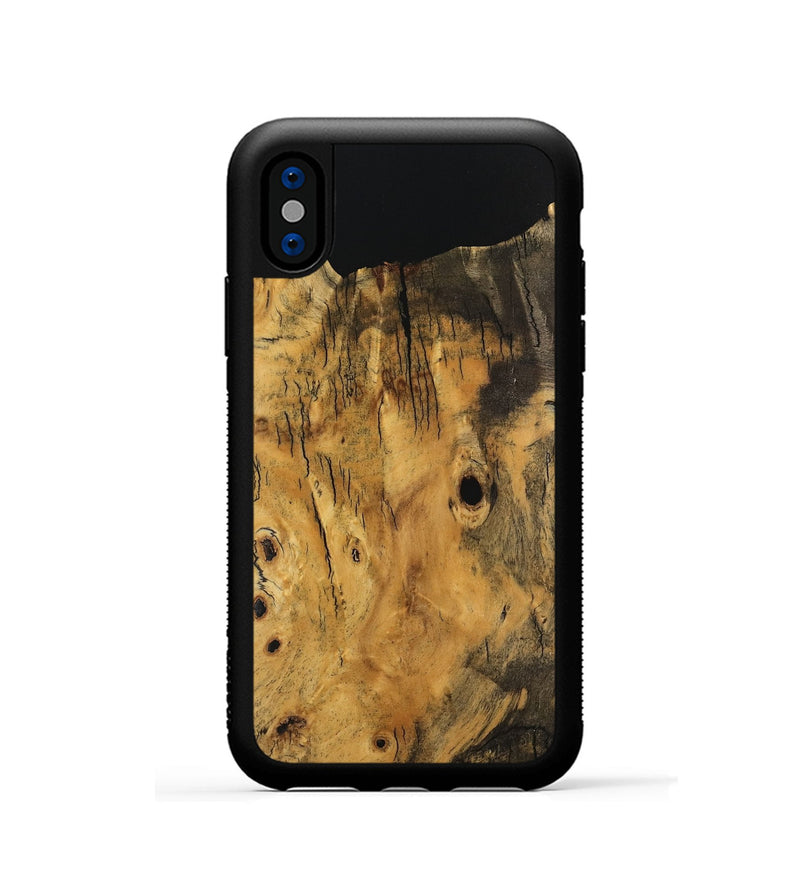 iPhone Xs Wood Phone Case - Kirt (Wood Burl, 741981)