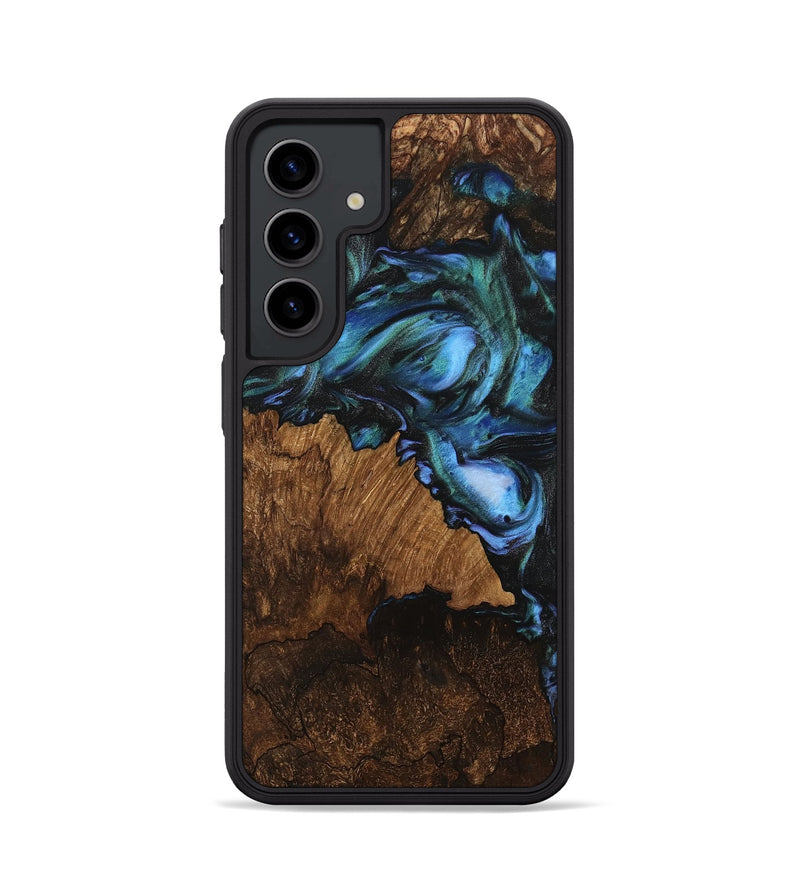 Galaxy S24 Wood Phone Case - Otto (Blue, 741982)