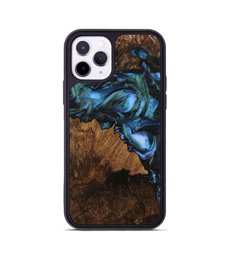 iPhone 11 Pro Wood Phone Case - Otto (Blue, 741982)