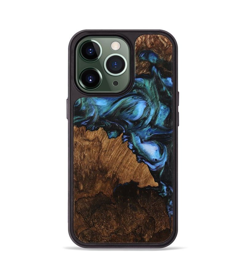 iPhone 13 Pro Wood Phone Case - Otto (Blue, 741982)