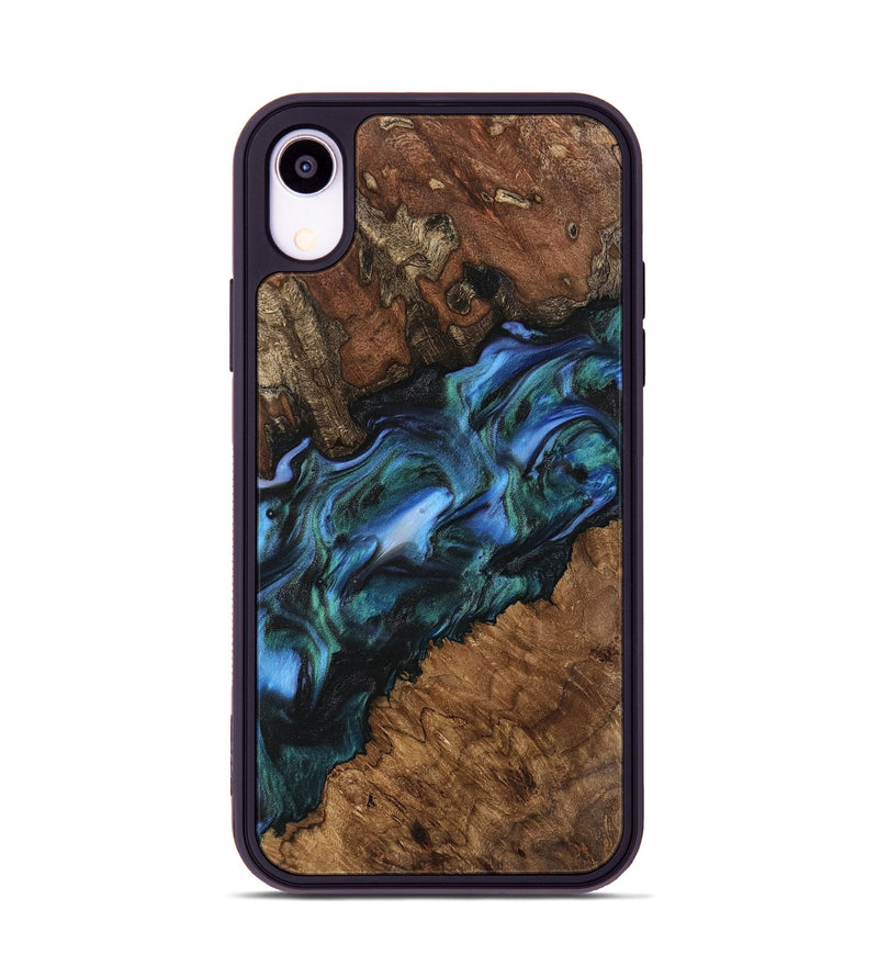 iPhone Xr Wood Phone Case - Kaitlyn (Blue, 741983)