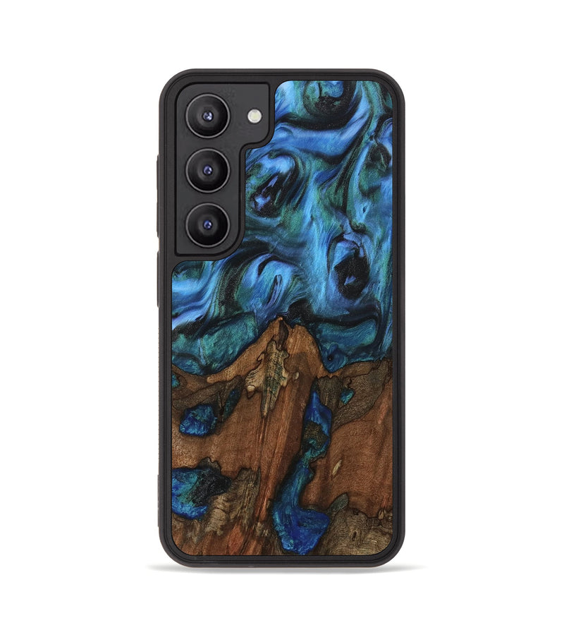 Galaxy S23 Wood Phone Case - Christy (Blue, 741984)