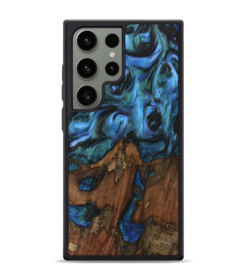 Galaxy S24 Ultra Wood Phone Case - Christy (Blue, 741984)