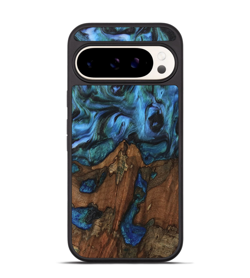 Pixel 9 Pro Wood Phone Case - Christy (Blue, 741984)