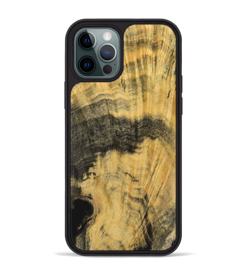 iPhone 12 Pro Max Wood Phone Case - Imojean (Wood Burl, 741986)