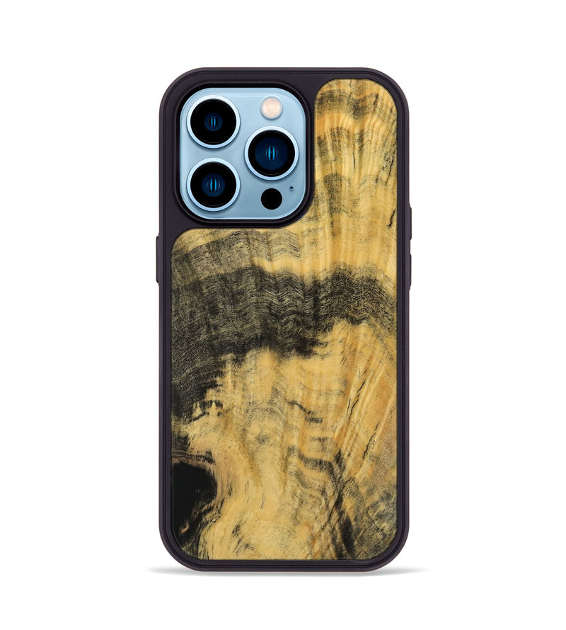 iPhone 14 Pro Wood Phone Case - Imojean (Wood Burl, 741986)