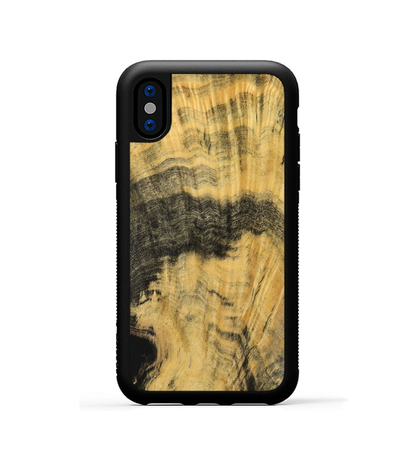 iPhone Xs Wood Phone Case - Imojean (Wood Burl, 741986)