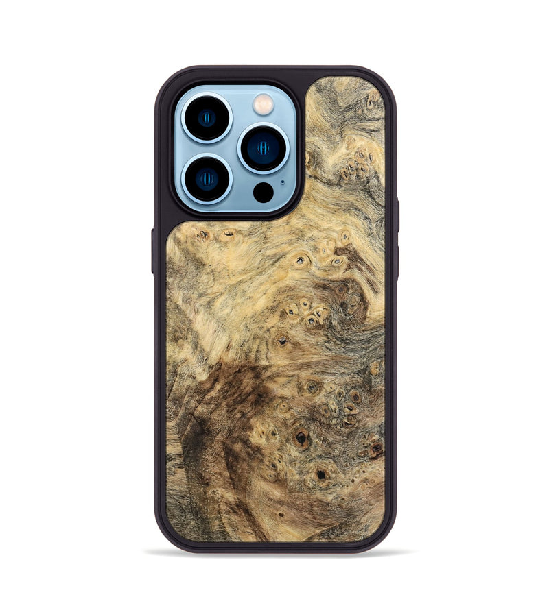 iPhone 14 Pro Wood Phone Case - Mansum (Wood Burl, 741987)